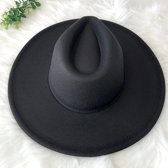 Black Fedora Hat - Picture 3 of 13